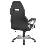 Bruce Upholstered Adjustable Home Office Desk Chair Black - 801296