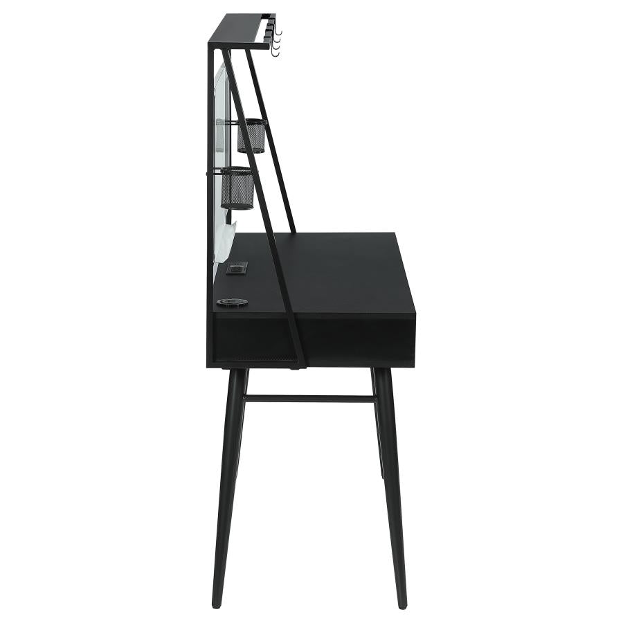 Jessie 47-inch Writing Desk with Whiteboard and USB Black - 801404