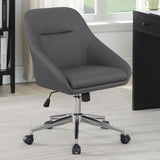 Jackman Upholstered Adjustable Home Office Desk Chair Grey - 801422