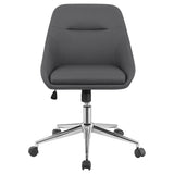 Jackman Upholstered Adjustable Home Office Desk Chair Grey - 801422