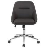 Jackman Upholstered Adjustable Home Office Desk Chair Brown - 801426
