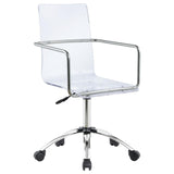 Amaturo Acrylic Adjustable Home Office Desk Chair Clear - 801436