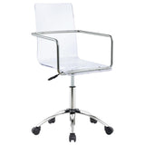 Amaturo Acrylic Adjustable Home Office Desk Chair Clear - 801436