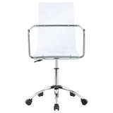 Amaturo Acrylic Adjustable Home Office Desk Chair Clear - 801436