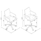 Amaturo Acrylic Adjustable Home Office Desk Chair Clear - 801436