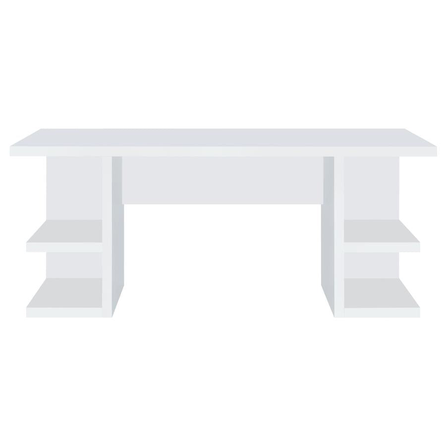 Alice 71-inch 4-shelf Engineered Wood Writing Desk White - 801455