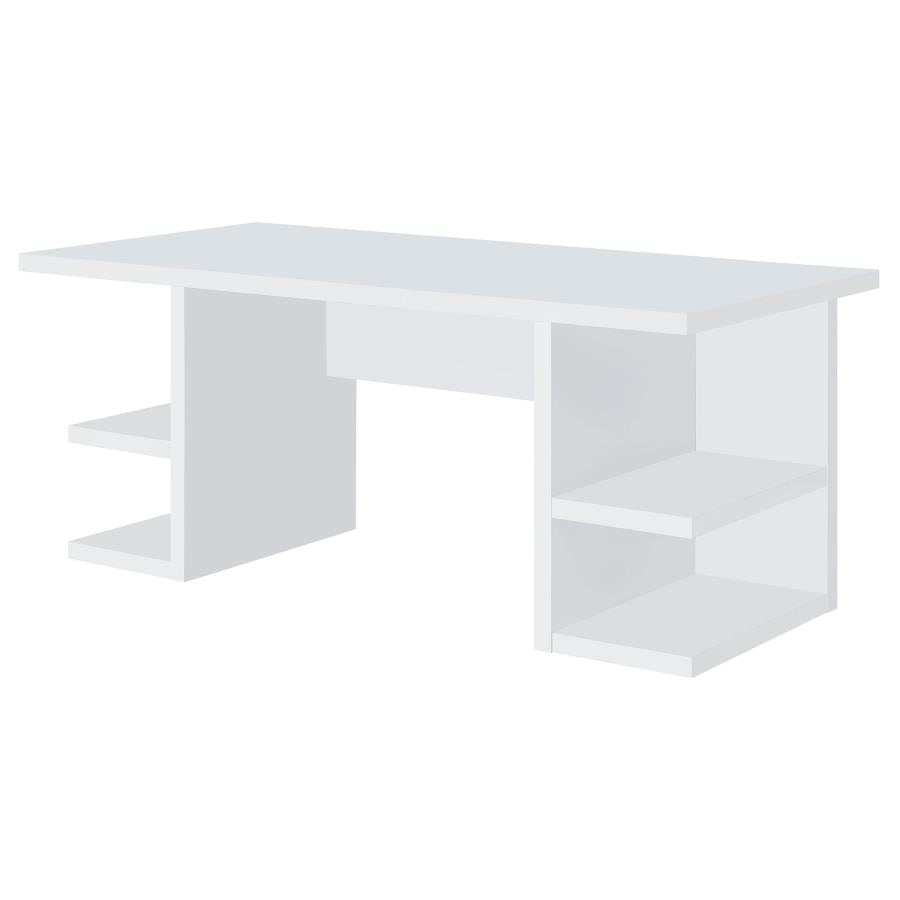 Alice 71-inch 4-shelf Engineered Wood Writing Desk White - 801455