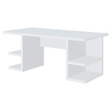 Alice 71-inch 4-shelf Engineered Wood Writing Desk White - 801455