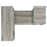 Yvette 60-inch 3-drawer L-Shape Computer Desk Grey Driftwood - 801516