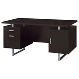 Lawtey 60-inch 2-drawer Office Computer Desk Cappuccino - 801521