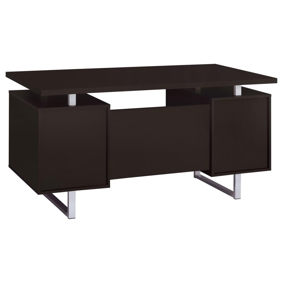 Lawtey 60-inch 2-drawer Office Computer Desk Cappuccino - 801521