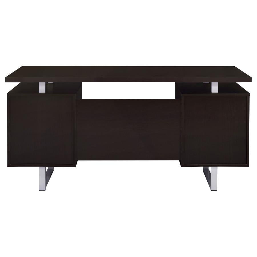 Lawtey 60-inch 2-drawer Office Computer Desk Cappuccino - 801521