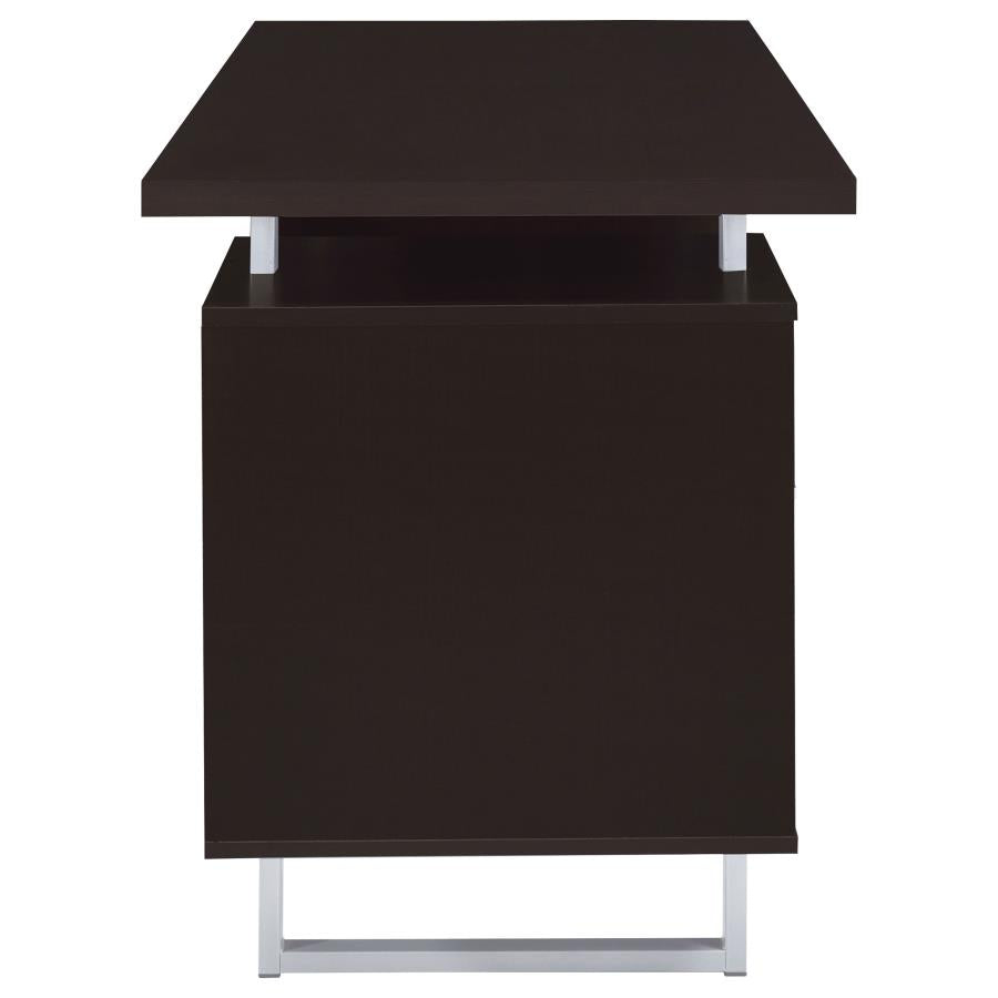 Lawtey 60-inch 2-drawer Office Computer Desk Cappuccino - 801521