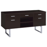 Lawtey 5-drawer Home Office Storage Credenza Cappuccino - 801522