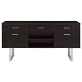 Lawtey 5-drawer Home Office Storage Credenza Cappuccino - 801522