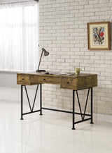 Analiese 47-inch 3-drawer Writing Desk Rustic Nutmeg - 801541
