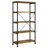 Analiese 63-inch 4-shelf Bookshelf Rustic Nutmeg - 801542