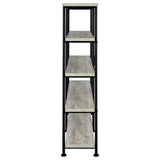 Analiese 63-inch 4-shelf Double Bookshelf Grey Driftwood - 801544