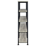 Analiese 63-inch 4-shelf Double Bookshelf Grey Driftwood - 801544