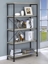 Analiese 63-inch 4-shelf Bookshelf Grey Driftwood - 801546