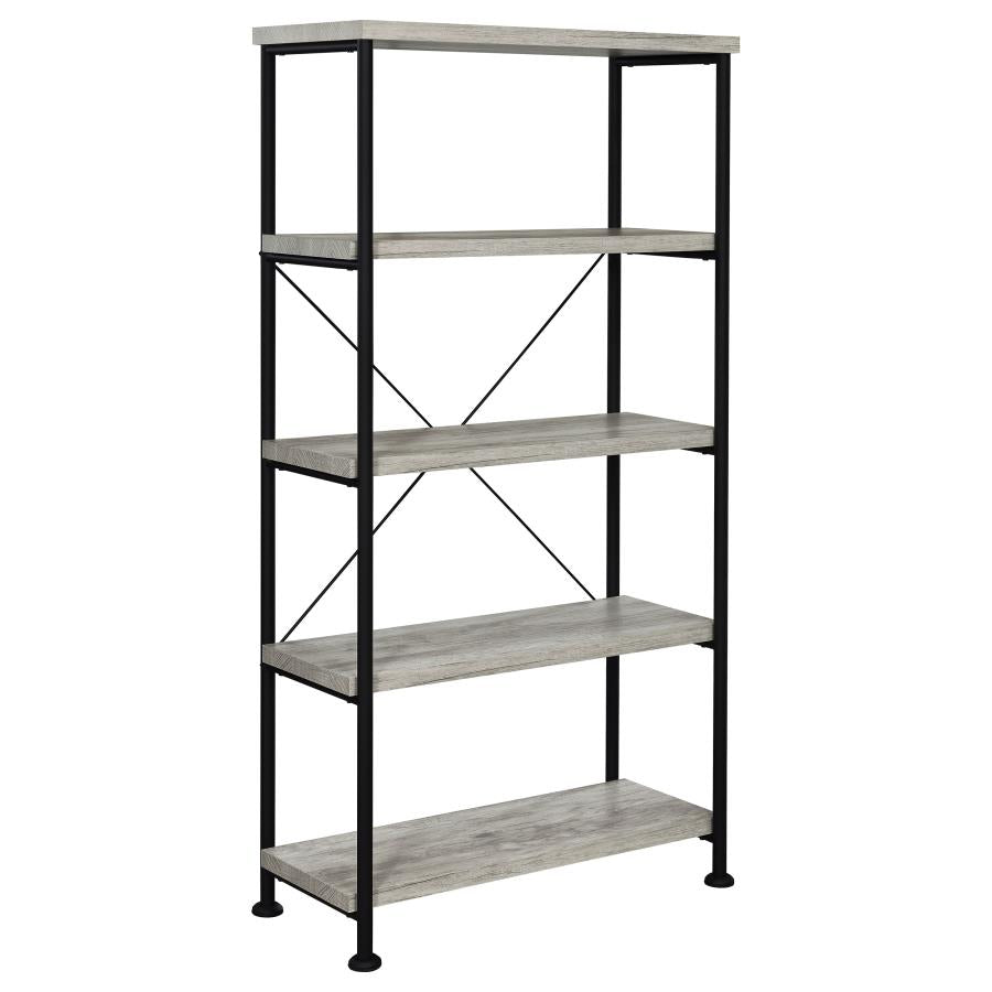Analiese 63-inch 4-shelf Bookshelf Grey Driftwood - 801546
