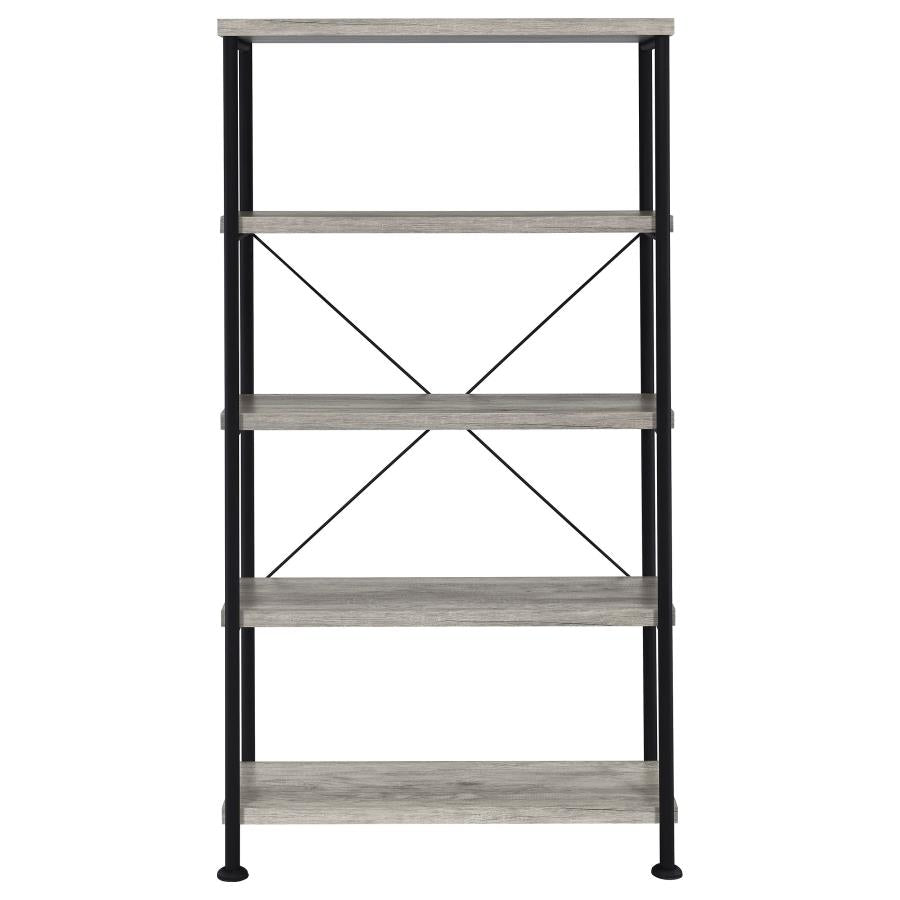 Analiese 63-inch 4-shelf Bookshelf Grey Driftwood - 801546