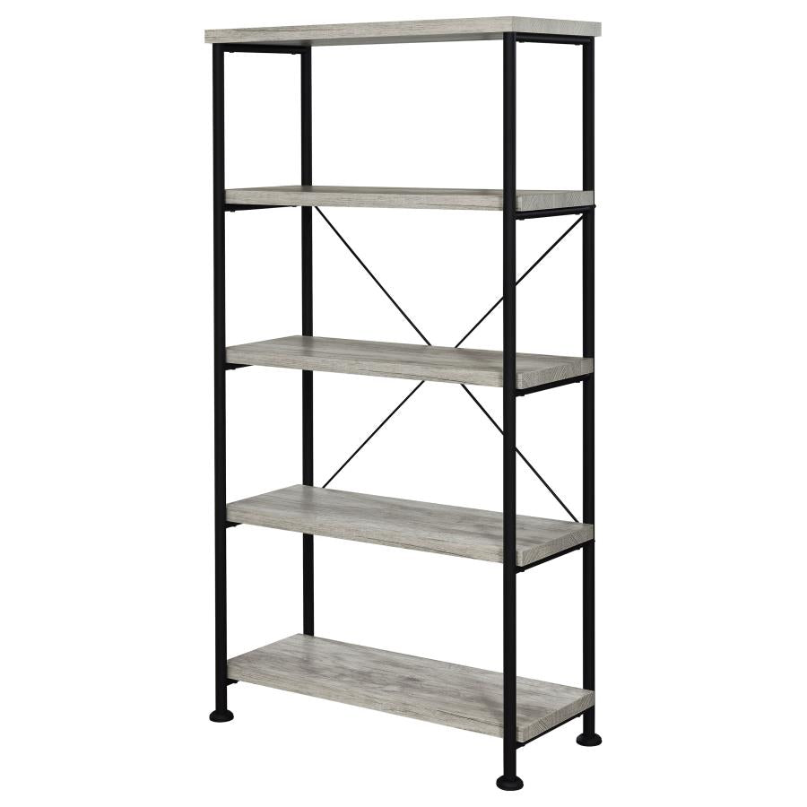 Analiese 63-inch 4-shelf Bookshelf Grey Driftwood - 801546