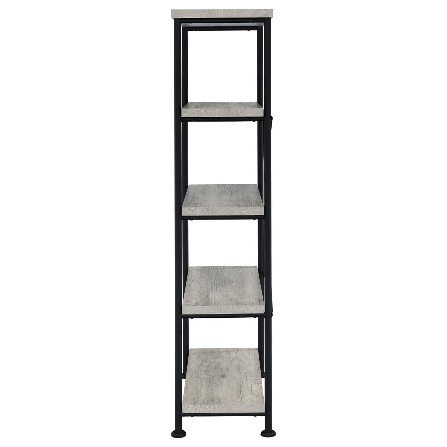 Analiese 63-inch 4-shelf Bookshelf Grey Driftwood - 801546