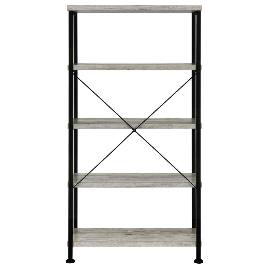 Analiese 63-inch 4-shelf Bookshelf Grey Driftwood - 801546