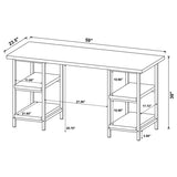 Kemper 59-inch 4-shelf Writing Desk Weathered Brown - 801551