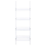 Amaturo 72-inch 4-shelf Acrylic Ladder Bookshelf Clear - 801553