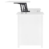 Dylan 60-inch 4-drawer Lift Top Office Desk White High Gloss - 801573