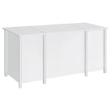 Dylan 60-inch 4-drawer Lift Top Office Desk White High Gloss - 801573