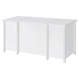 Dylan 60-inch 4-drawer Lift Top Office Desk White High Gloss - 801573