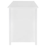 Dylan 60-inch 4-drawer Lift Top Office Desk White High Gloss - 801573