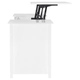 Dylan 60-inch 4-drawer Lift Top Office Desk White High Gloss - 801573