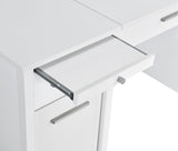 Dylan 60-inch 4-drawer Lift Top Office Desk White High Gloss - 801573