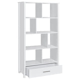 Dylan 68-inch 4-shelf Storage Bookshelf White High Gloss - 801574