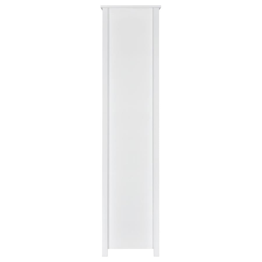 Dylan 68-inch 4-shelf Storage Bookshelf White High Gloss - 801574