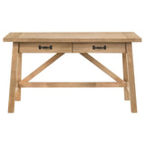 Fabian 54-inch 2-drawer Computer Writing Desk Distressed Light Brown - 801605