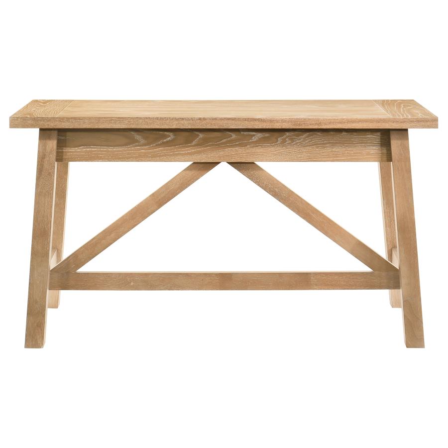 Fabian 54-inch 2-drawer Computer Writing Desk Distressed Light Brown - 801605