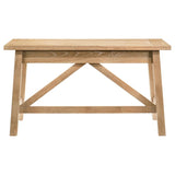 Fabian 54-inch 2-drawer Computer Writing Desk Distressed Light Brown - 801605