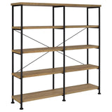 Analiese 63-inch 4-shelf Double Bookshelf Mango - 801853