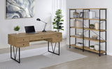 Analiese 63-inch 4-shelf Double Bookshelf Mango - 801853