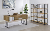 Analiese 63-inch 4-shelf Double Bookshelf Mango - 801853