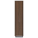 Maddox 71-inch 3-shelf Cabinet Bookcase Walnut - 801863