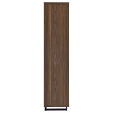 Maddox 71-inch 3-shelf Cabinet Bookcase Walnut - 801863