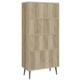 Maeve 70-inch 3-shelf Bookcase with Drawers Distressed Pine - 801923
