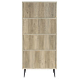 Maeve 70-inch 3-shelf Bookcase with Drawers Distressed Pine - 801923
