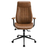 Ranger Upholstered Adjustable Home Office Desk Chair Brown - 801941